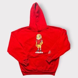 Bad Bunny x San Francisco 49ers NFL Hoodie Red Mens Medium Ceremony of Roses